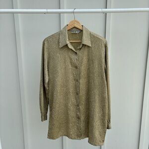 Take Two - Textured Olive Button-Up Shirt